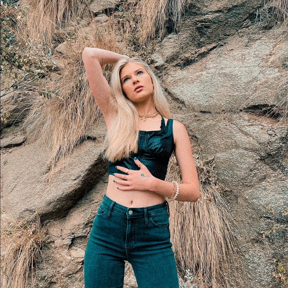 Leather tank top